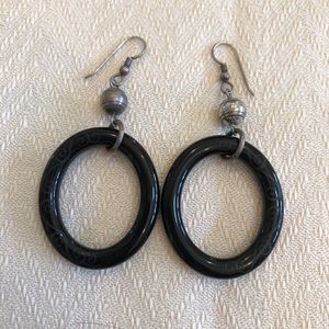 3/$20 Used Brighton black and silver earrings